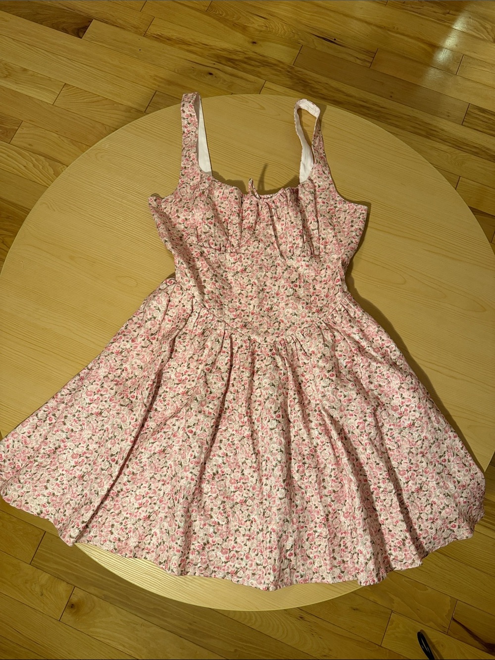 Reformation Daria Linen Basque Mini Dress Rosin Pink Floral
Size: 8 - Picture 2 of 7